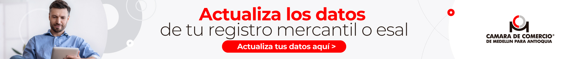Actualización datos registro mercantil y esal