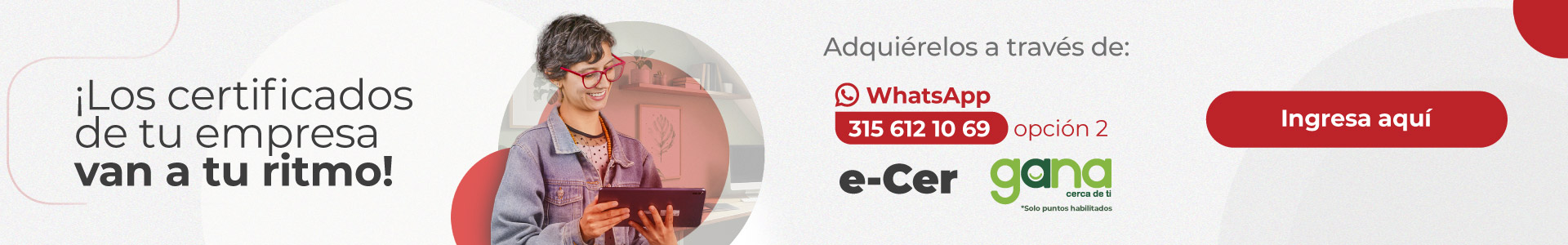 Canales disponibles para obtener tus certificados
